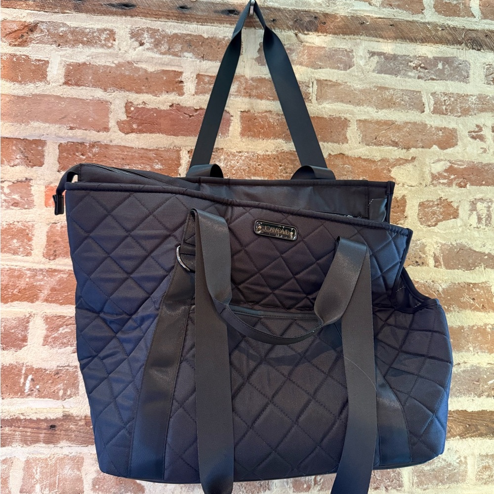 Vera Bradley like Black Quilted pet bag